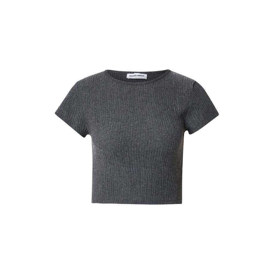 STUDIO SELECT STUDIO SELECT Shirt Charlotte grijs gemêleerd -