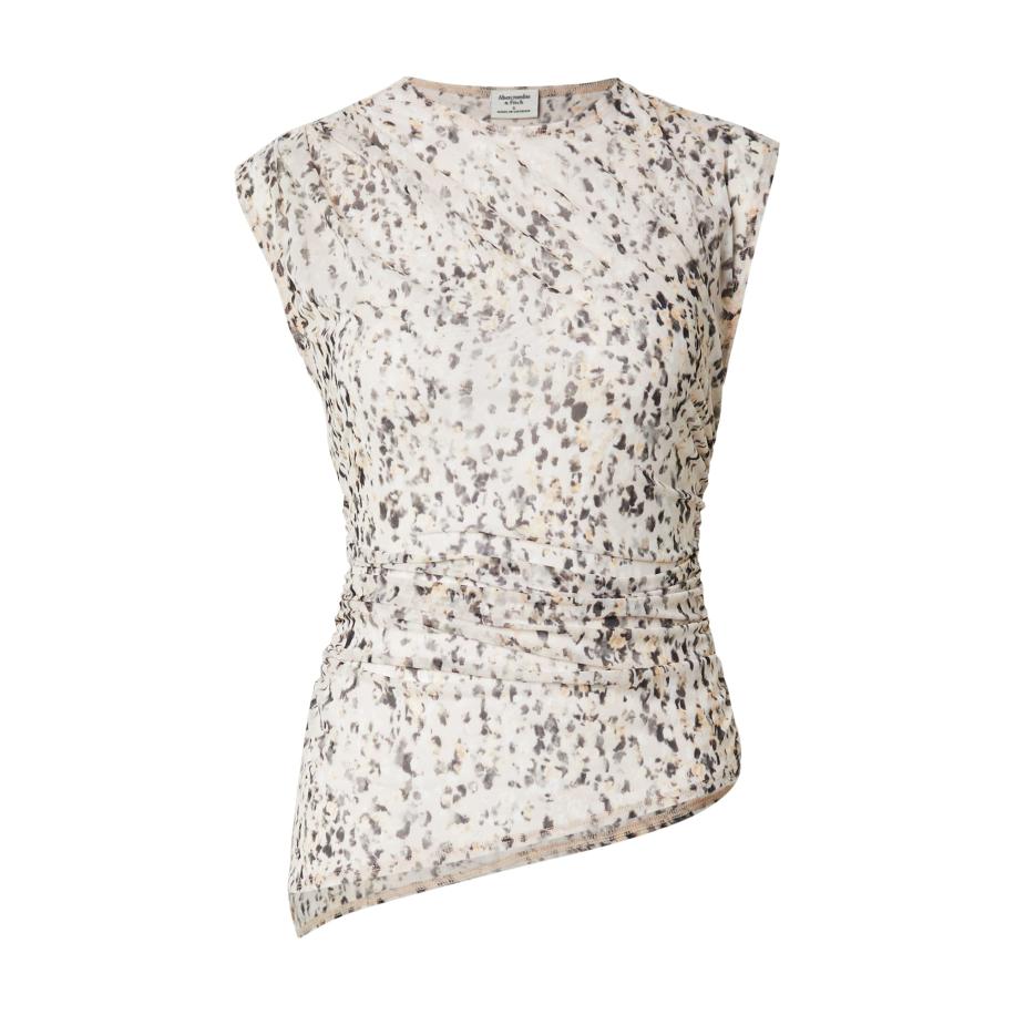 Abercrombie & Fitch Abercrombie & Fitch Top chamois / ecru / donkerbruin / donkergrijs -