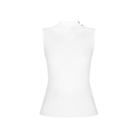 Faina faina Gebreide top Fashion Look wit