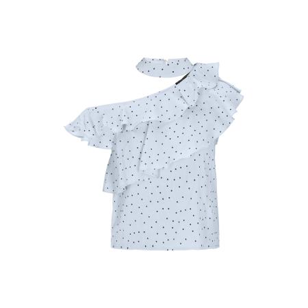 NAEMI NAEMI Blouse Fashion Look lichtblauw / zwart