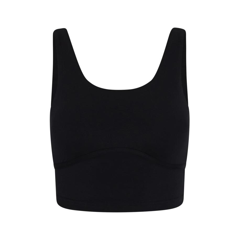 Born Living Yoga Sporttop Sayani zwart / wit Zwart