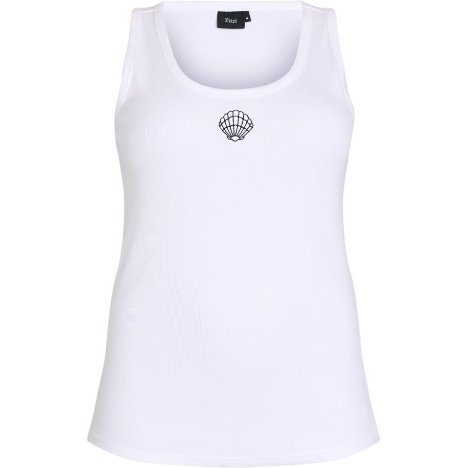 Zizzi Zizzi Top CAMILA zwart / wit -