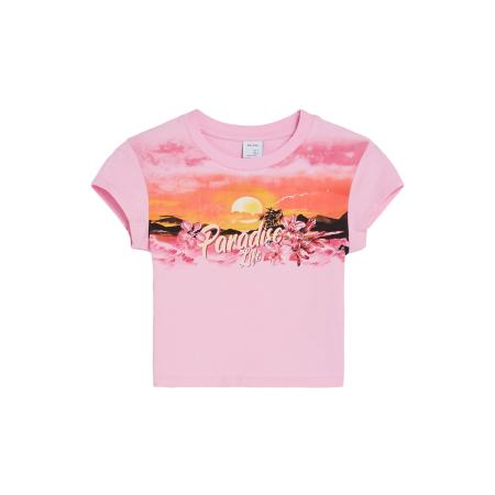 Bershka Bershka Shirt oranje / fuchsia / rosa / zwart