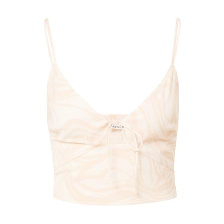 Abercrombie & Fitch Abercrombie & Fitch Top pasteelgeel / wit