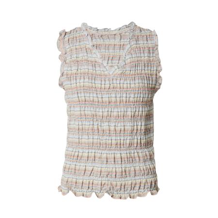 TOPSHOP Top pastelblauw / pasteelgeel / lichtgrijs / pasteloranje