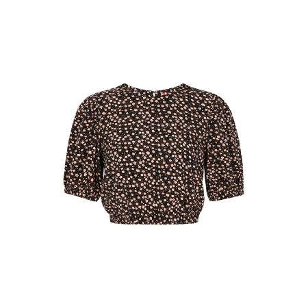 myMo ROCKS Blouse Fashion Look oranje / rosé / zwart