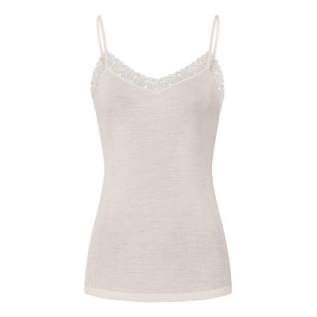 Hanro Hanro Top Woolen Lace wit / offwhite