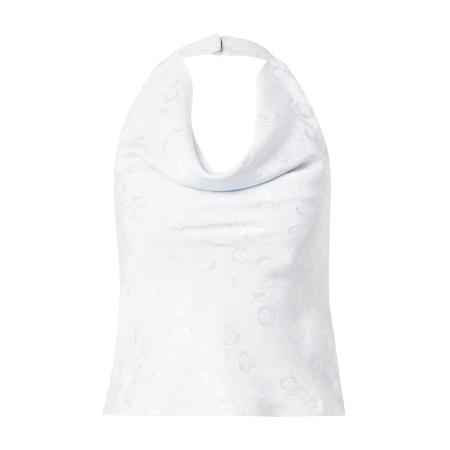 TOPSHOP Top pastelblauw / zilver
