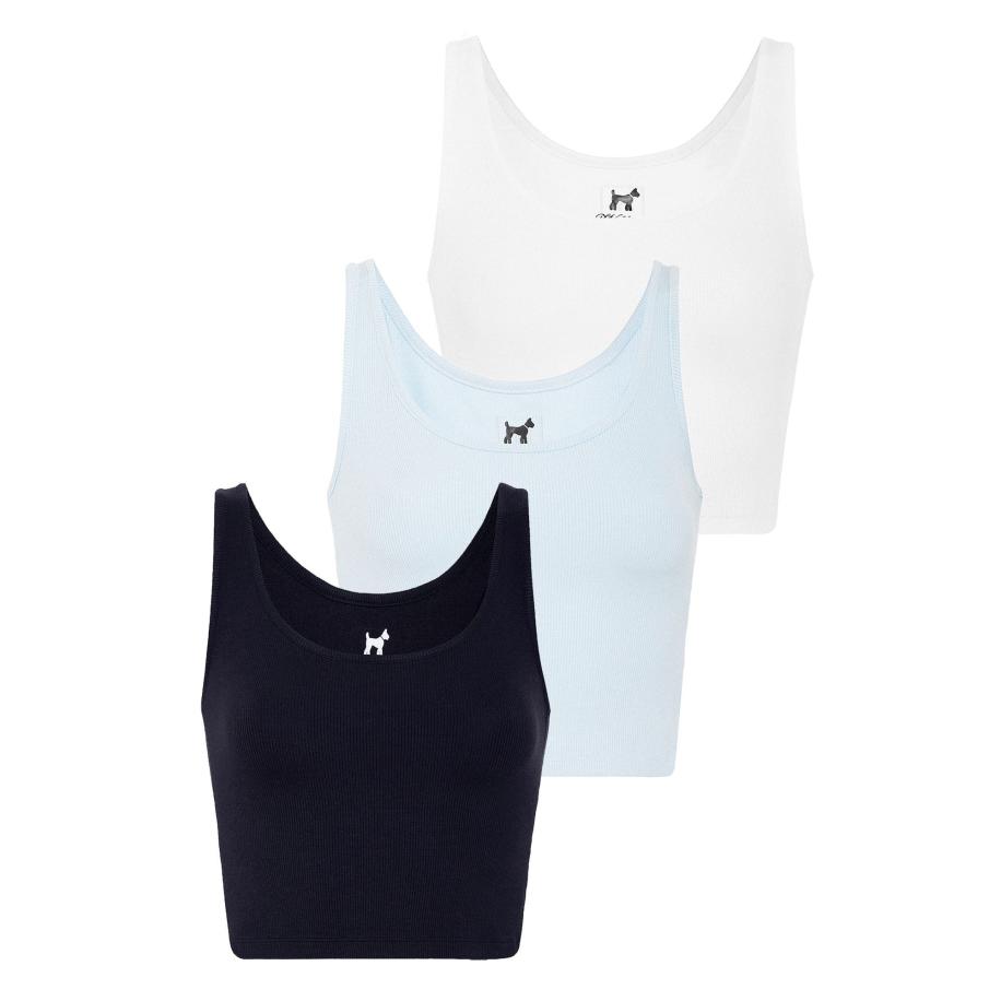 Williot Williot Top marine / lichtblauw / wit -