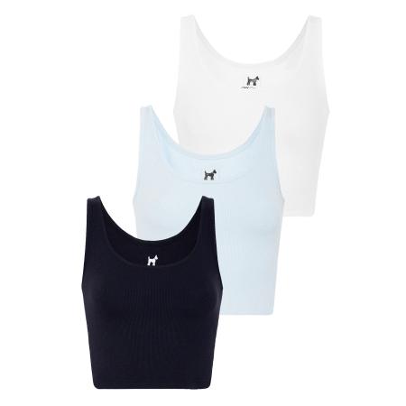 Williot Williot Top marine / lichtblauw / wit