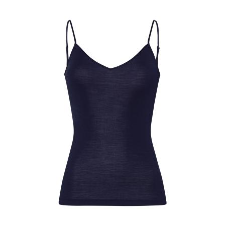 Hanro Hanro Top Woolen Silk nachtblauw