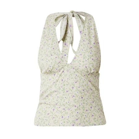 Motel Motel Top Nandu groen / pastelgroen / donkerlila / wit