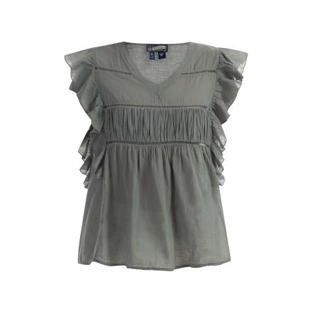 Fashionkilla Camitop met lovertjes en lage ronde hals in zwart, deel van co-ord set