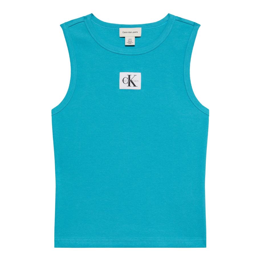 Calvin Klein Calvin Klein Jeans Top turquoise / zwart / wit -