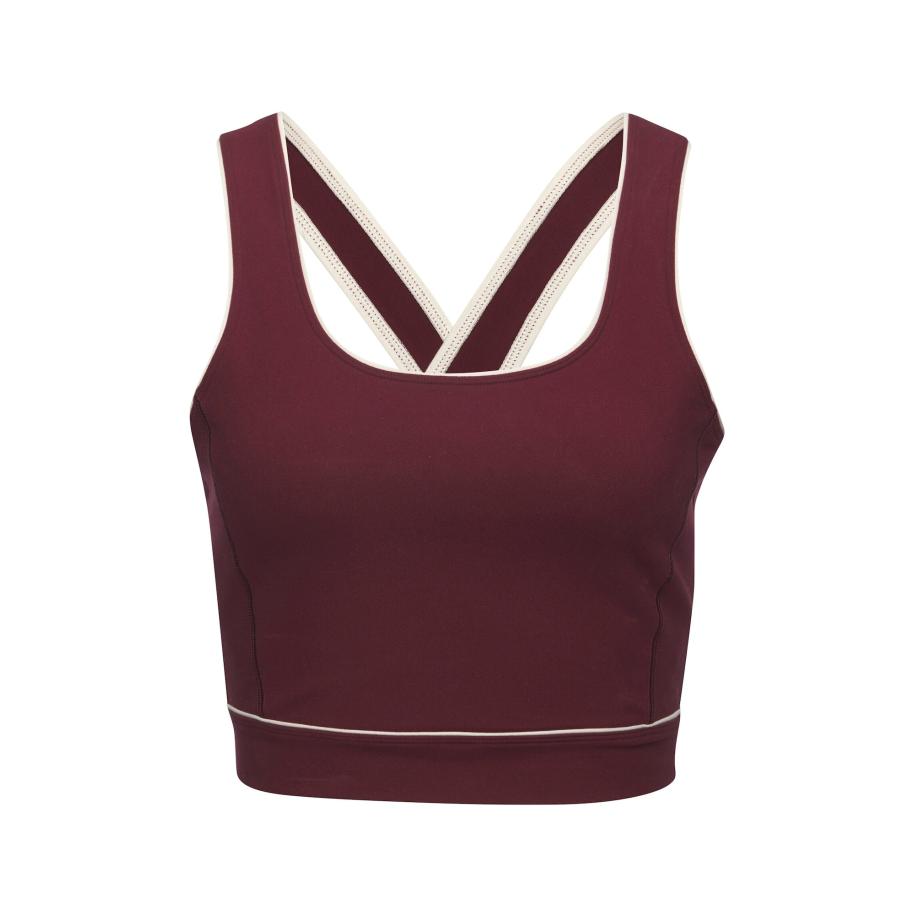 Copenhagen Studios Copenhagen Studios Top bordeaux / wit -