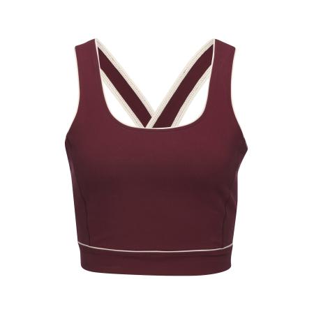 Copenhagen Studios Copenhagen Studios Top bordeaux / wit