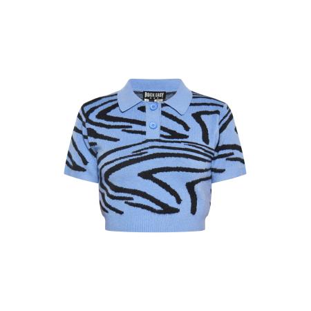 ROCKEASY ROCKEASY Top blauw / zwart