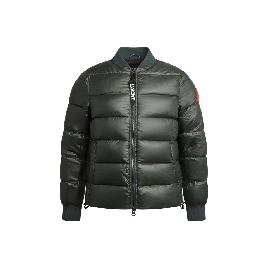 JACK1T JACK1T Outdoorjas Vortex Bomber Matt olijfgroen -
