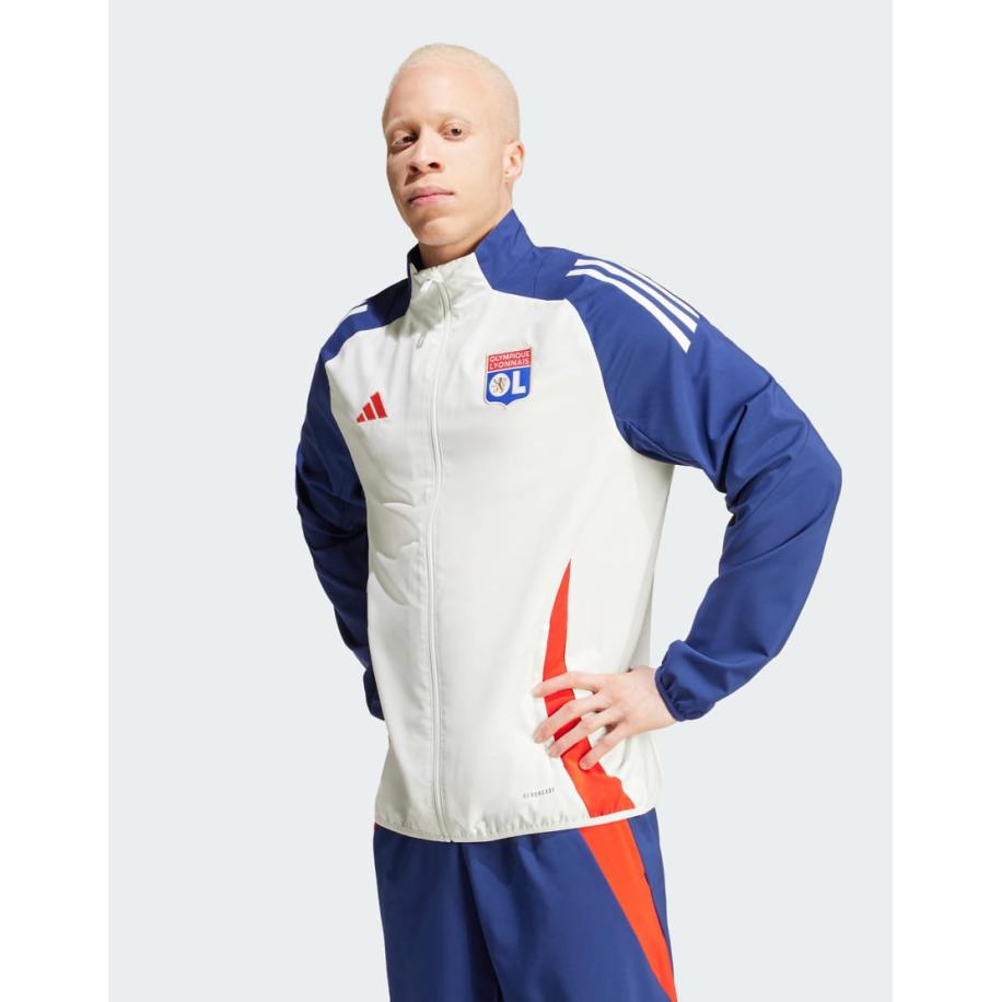 adidas performance - Olympique Lyonnais Tiro 24 - Jack in middernacht indigo en wit Wit