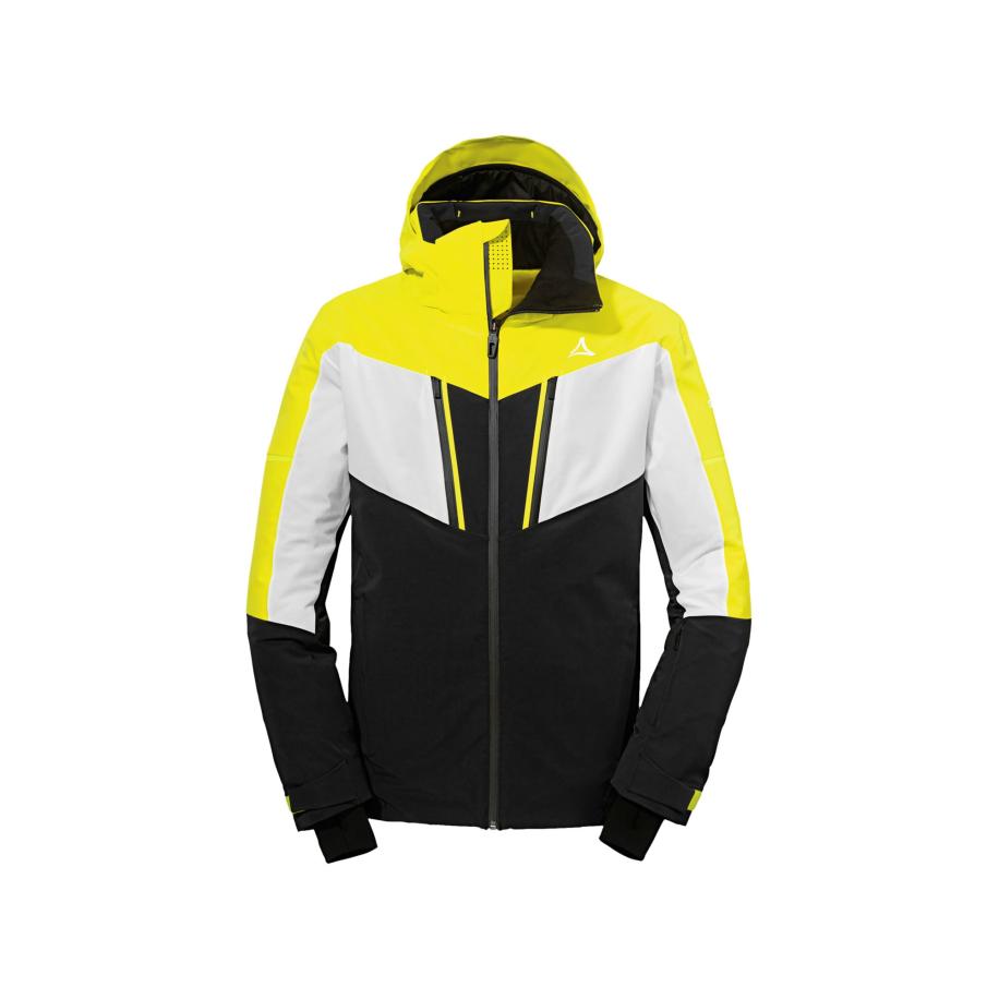Schöffel Schöffel Sportjas Hohbiel geel / zwart / wit -