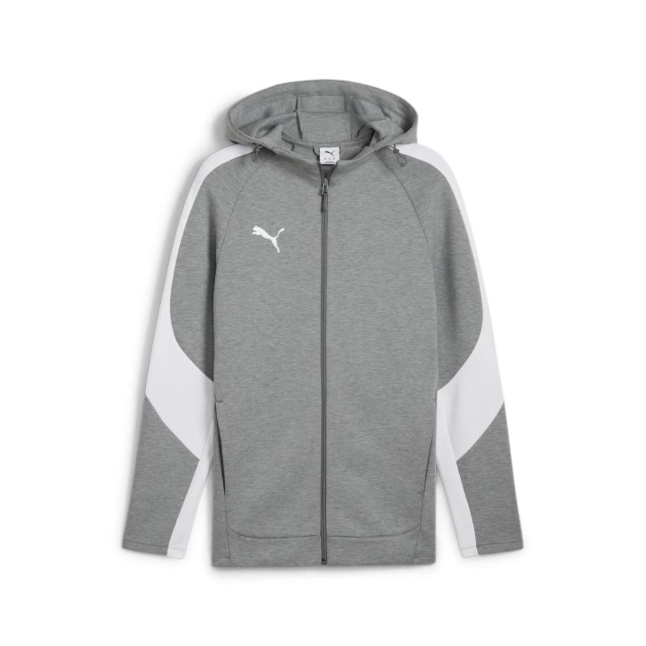 Puma PUMA Sportsweatvest grijs / wit -