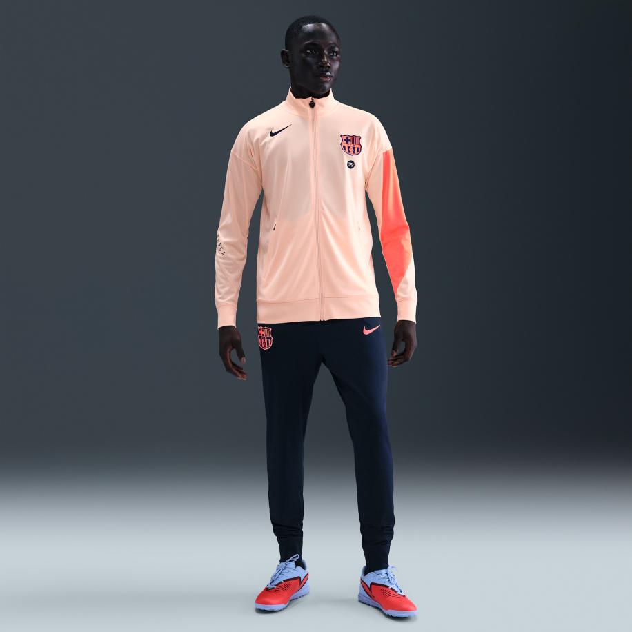 FC Barcelona Strike Derde Nike Total 90 knit voetbaltrainingspak met Dri-FIT voor heren - Oranje Oranje