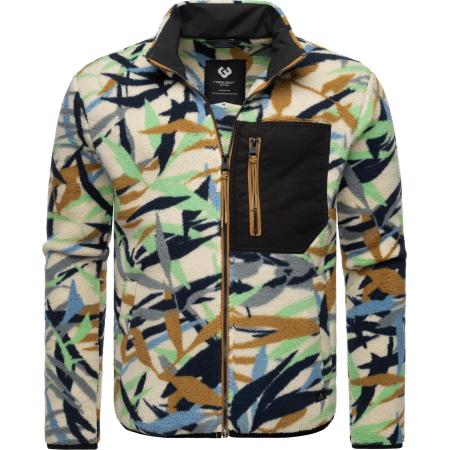 Ragwear Ragwear Funktionele fleece-jas beige / roestbruin / mintgroen / zwart