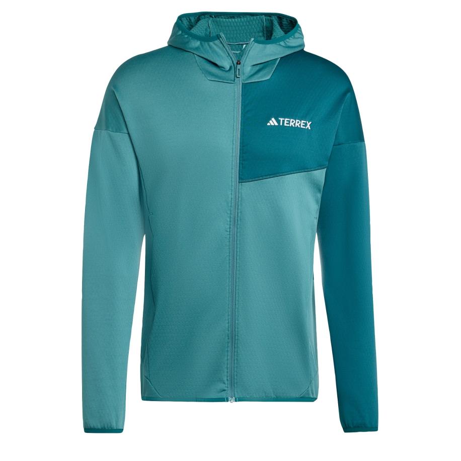 Adidas ADIDAS TERREX Funktionele fleece-jas Xperior petrol / smaragd / wit -