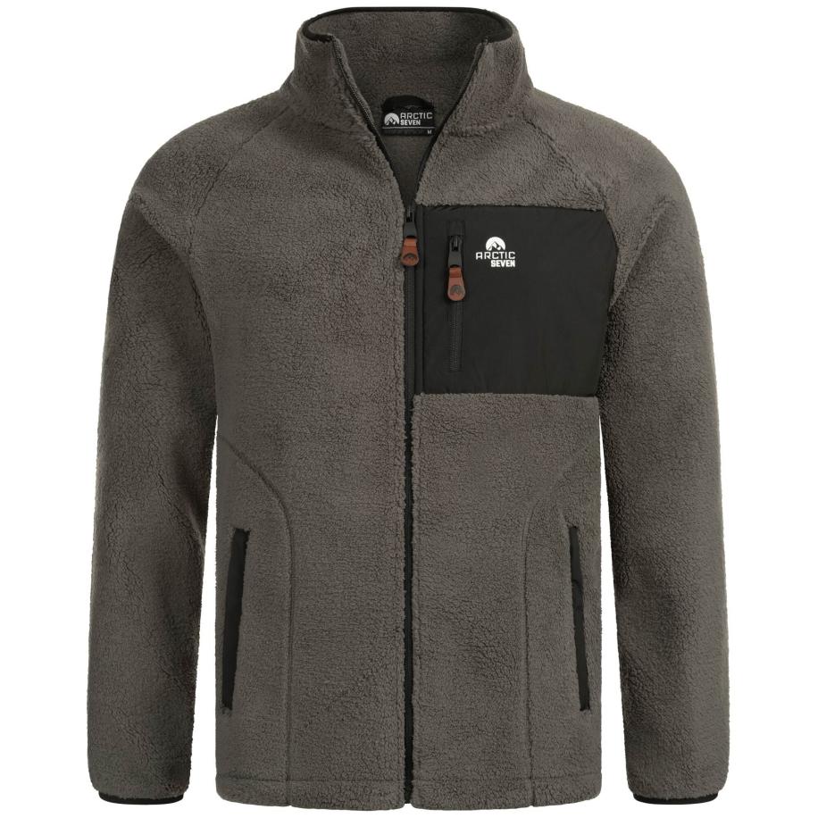 Arctic Seven Arctic Seven Funktionele fleece-jas AS415 donkergrijs / zwart / wit -