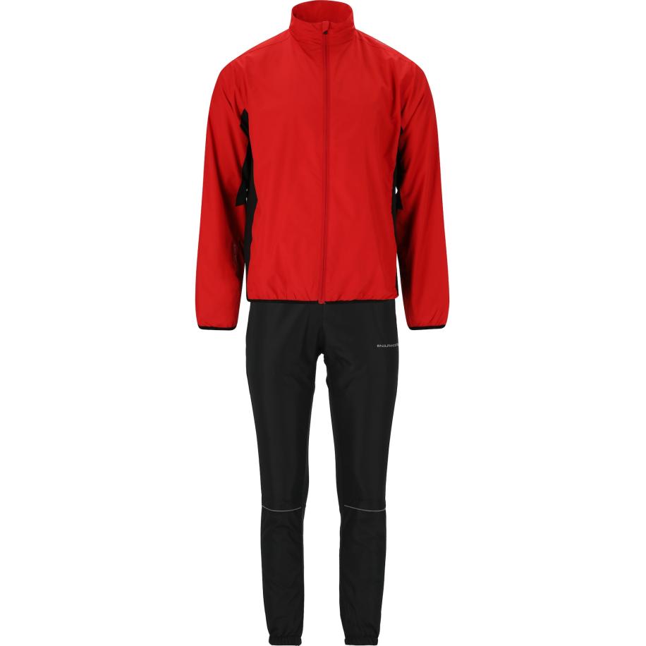 ENDURANCE ENDURANCE Trainingspak Waiden grijs / vuurrood / zwart -
