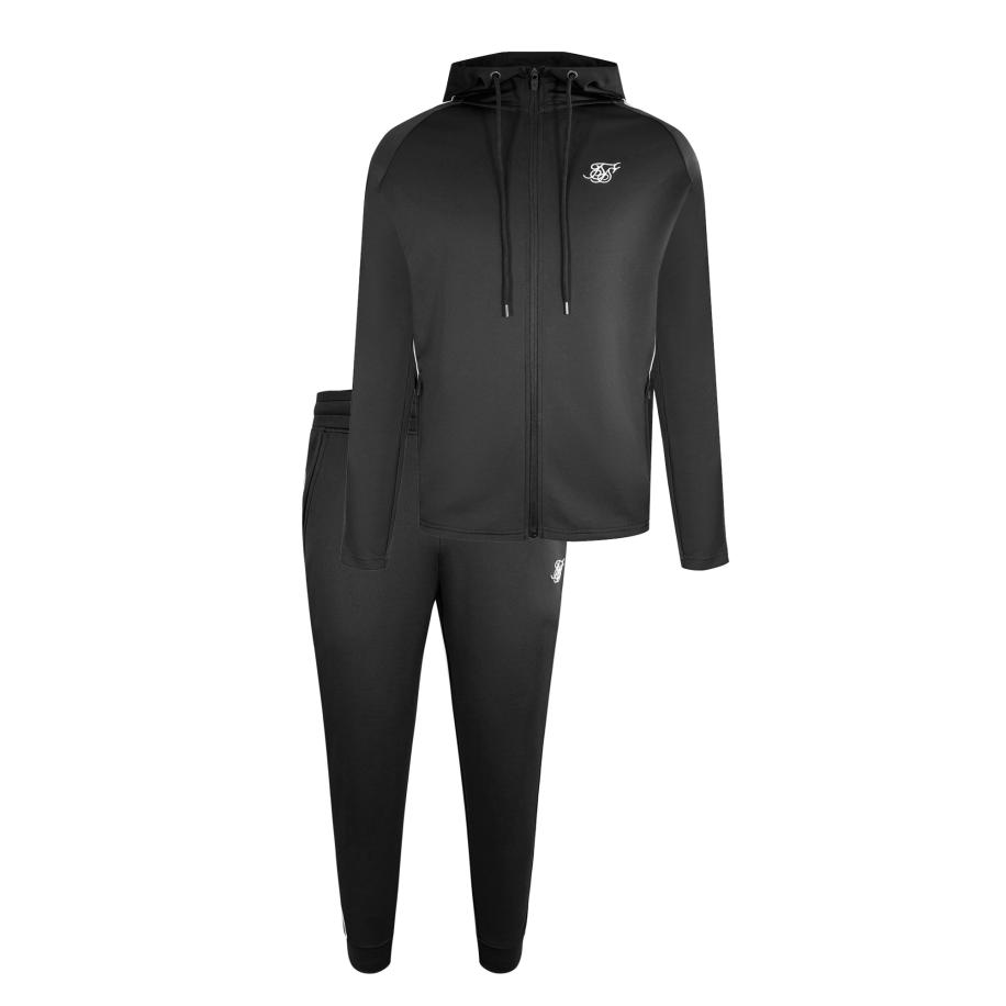 SikSilk SikSilk Joggingpak zwart / wit -