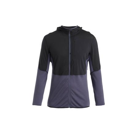 Icebreaker ICEBREAKER Funktionele fleece-jas Descender donkergrijs / zwart