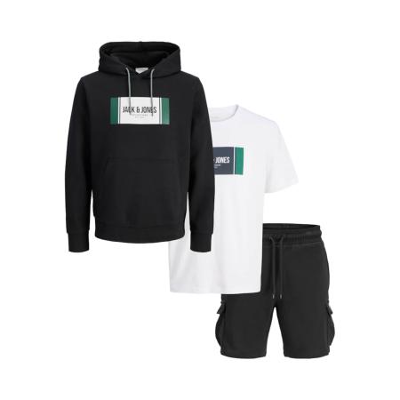 Jack & Jones JACK & JONES Joggingpak JJHAYATO jade groen / zwart / wit