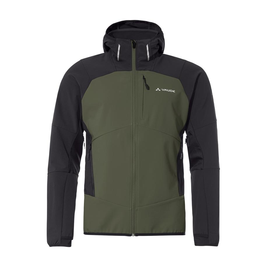 Vaude VAUDE Outdoorjas Larice V antraciet / donkergroen / wit -