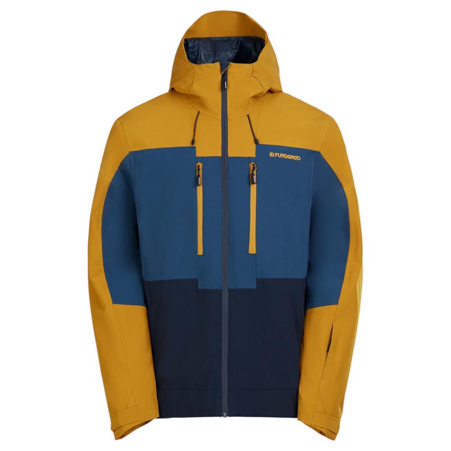 Fundango Outdoorjas Nelson Allmountain blauw / bruin Multicolor