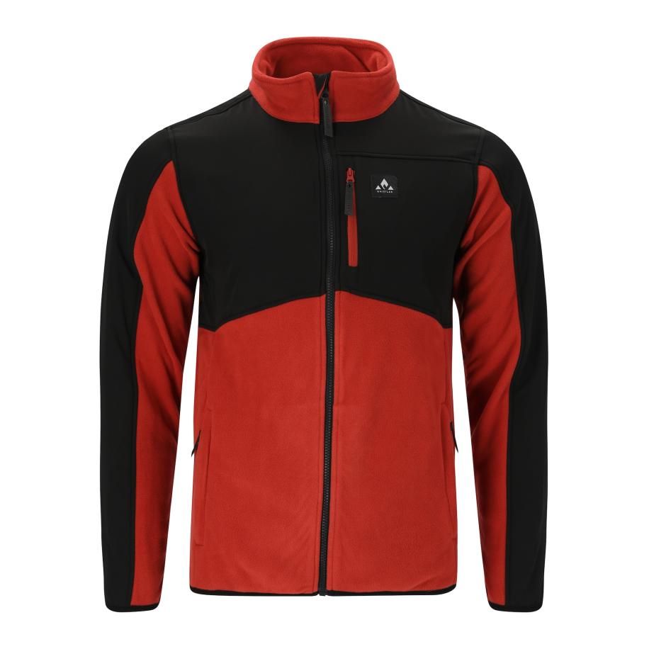 Whistler Whistler Funktionele fleece-jas Evo wijnrood / zwart -
