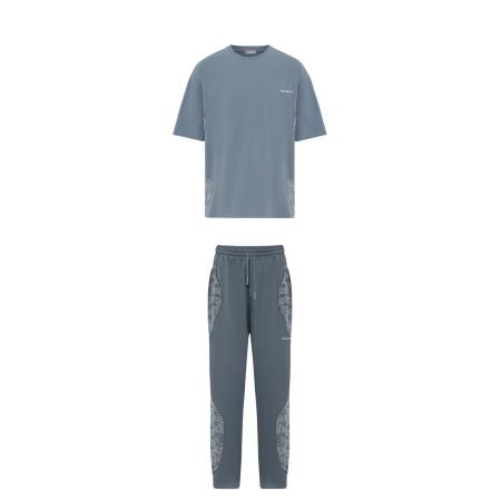 Dandalo Dandalo Joggingpak grijs / wit