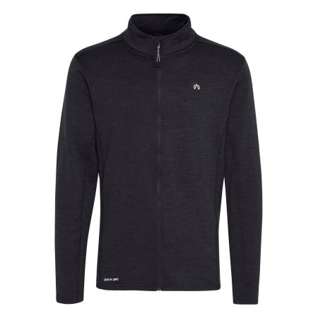 North Bend Sportsweatvest zwart gemêleerd