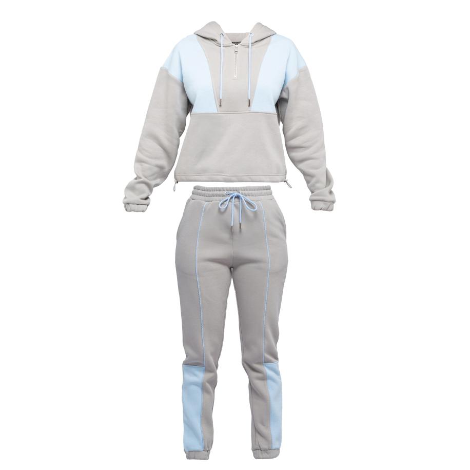 Tom Barron Tom Barron Trainingspak lichtblauw / grijs -