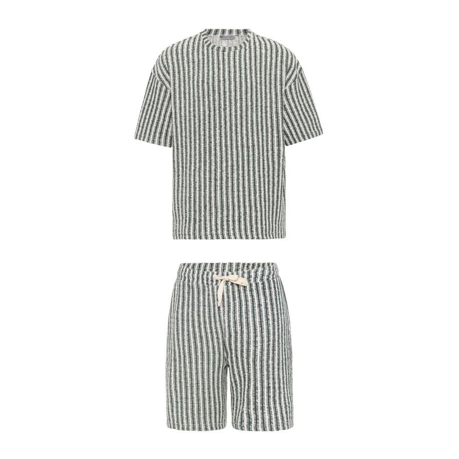 Dandalo Dandalo Joggingpak donkergroen / wit -