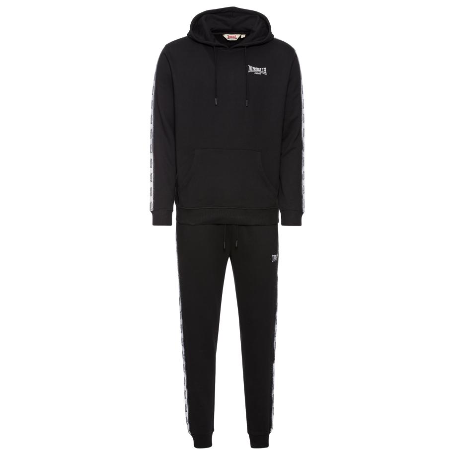 Lonsdale LONSDALE Joggingpak AGRYLLI zwart / wit -
