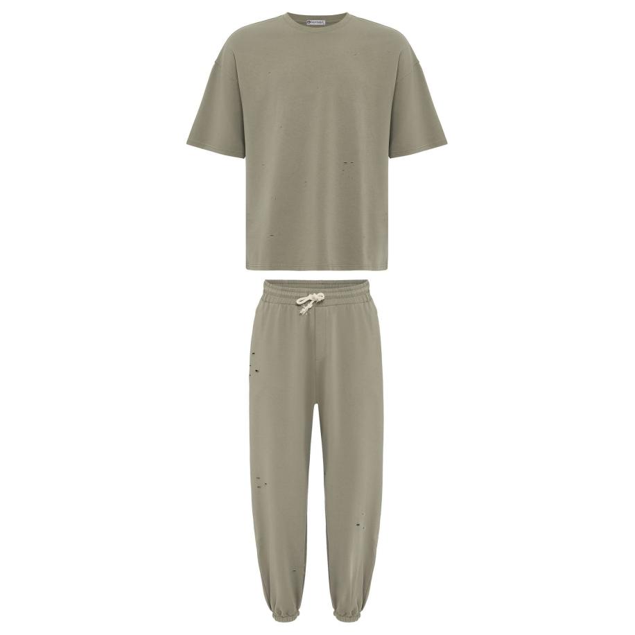 Dandalo Dandalo Joggingpak olijfgroen -