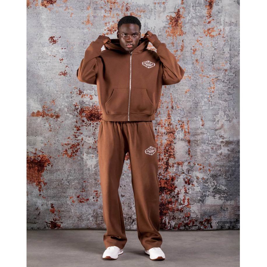 Cou7ure Essentials Royal Zipper Trainingspak Bruin