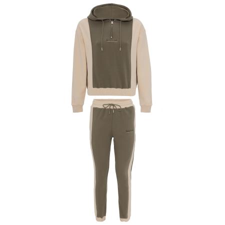Tom Barron Tom Barron Trainingspak beige / groen