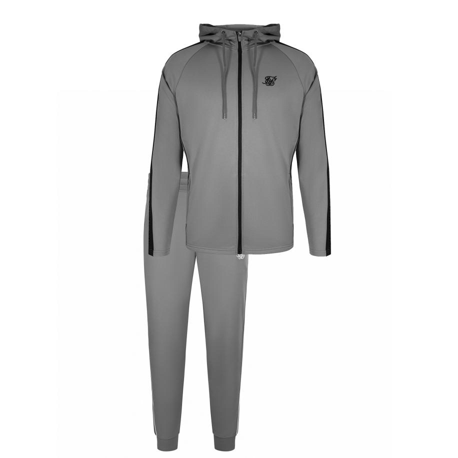 SikSilk SikSilk Joggingpak rookgrijs / zwart -