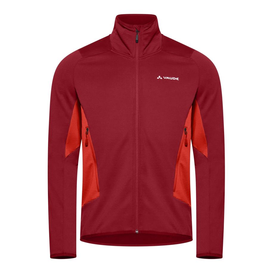 Vaude VAUDE Funktionele fleece-jas Monviso oxide / kersrood / wit -