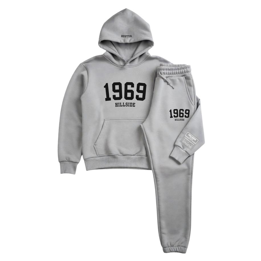 Hillside 1969 Varsity Tracksuit Grijs