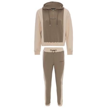 Tom Barron Tom Barron Trainingspak crème / bruin