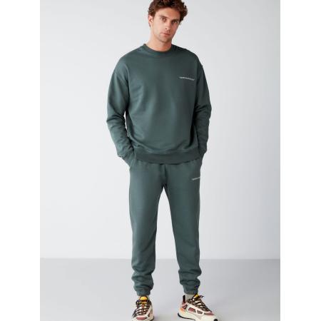 Trendyol Trendyol Joggingpak donkergroen / wit