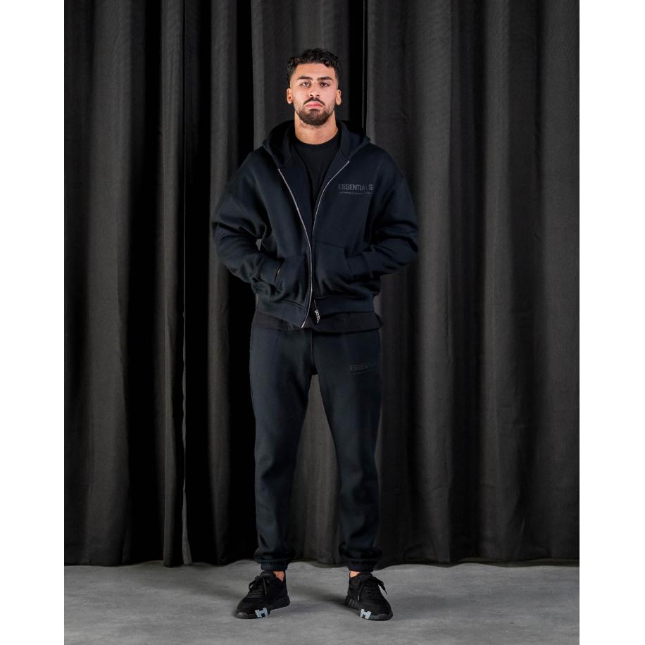 Cou7ure Essentials Basic Zipper Trainingspak Zwart